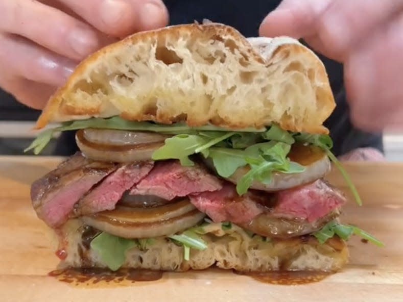 Gordon Ramsay's TikTok steak sandwich