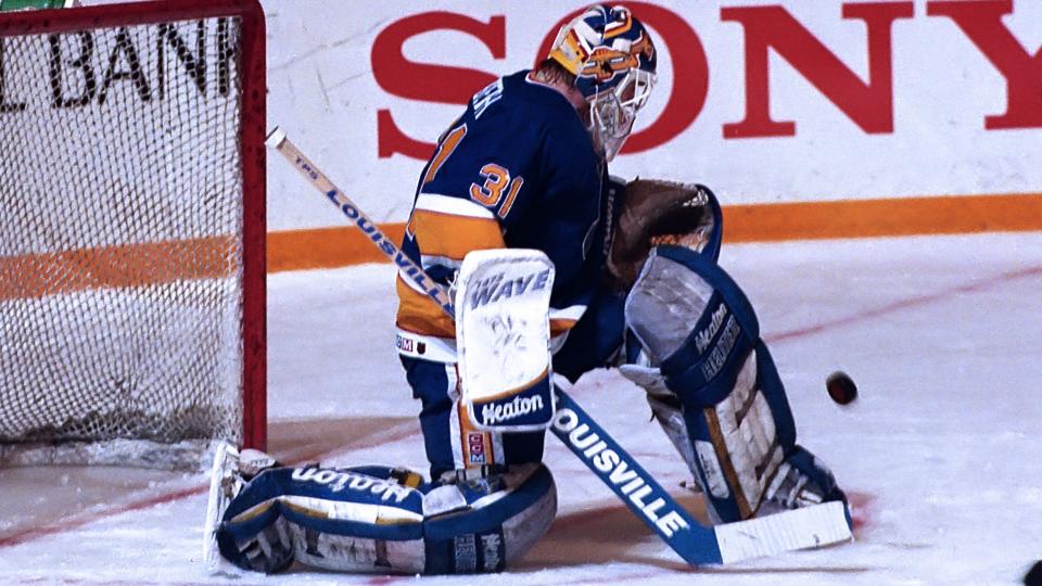 Curtis Joseph had a season to remember with the St. Louis Blues in 1992-93. (Graig Abel/Getty Images)