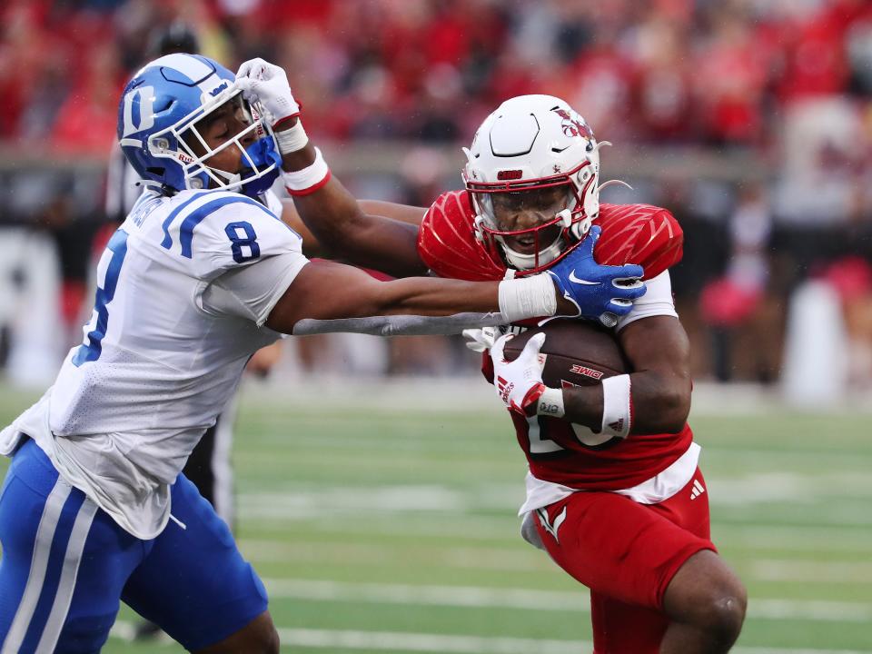 U of L's Jawhar Jordan (25) had a career game against Duke on Oct. 28, rushing for 163 yards.
