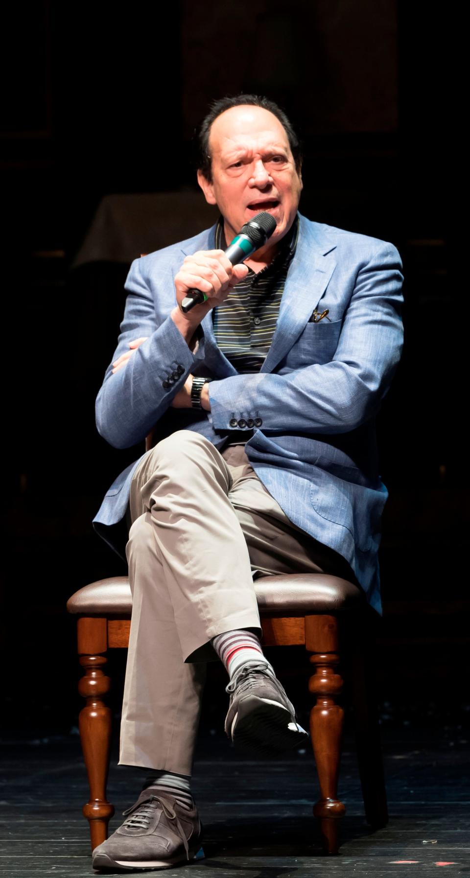 Playwright Ken Ludwig, author of “A Comedy of Tenors,” speaking during a program at Asolo Repertory Theatre in 2020.