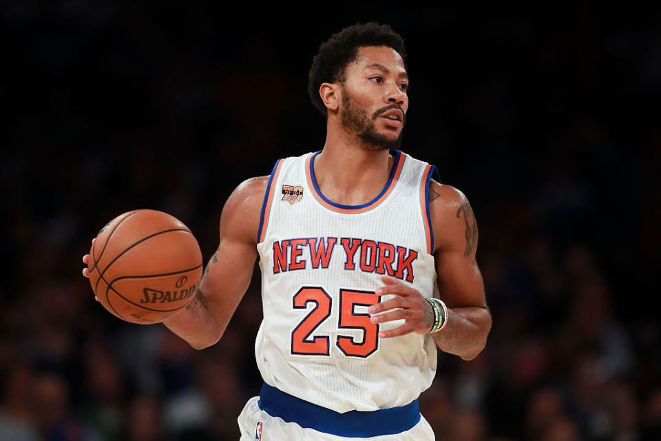 <p>No. 22: Derrick Rose <br> Age: 28 <br> Earnings: $34 million <br> (Photo by Michael Reaves/Getty Images) </p>