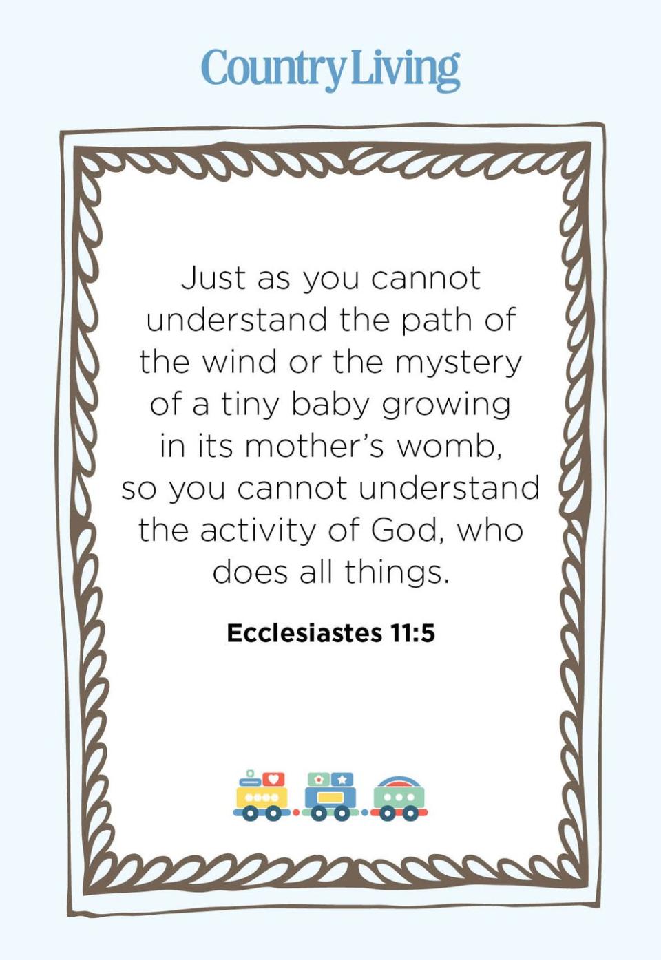 13) Ecclesiastes 11:5
