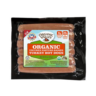 A healthy turkey option: Organic Valley Uncured Pasture-Raised Turkey Hot Dogs