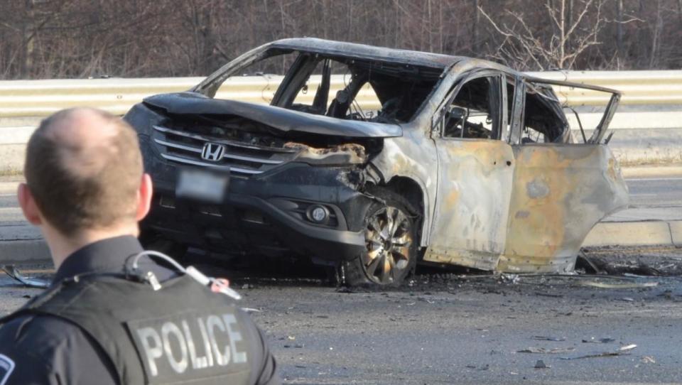 Roads in the area of Sixth Line and Derry Road are closed for police investigation after a fatal collision early Saturday left three people dead, Halton police say.