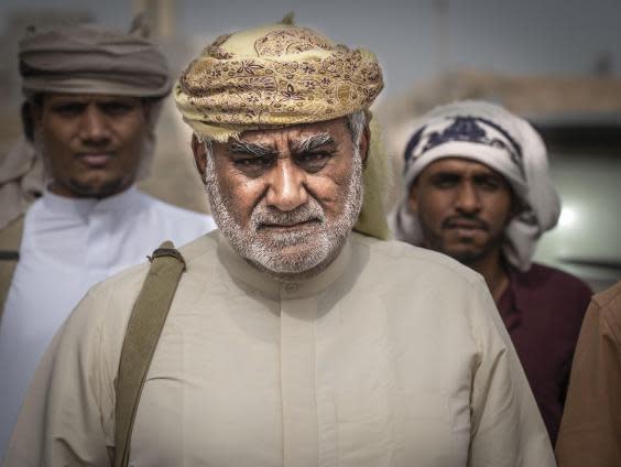 Sheikh Ali Salem al-Huraizi, a tribal leader who says he will fight the STC if it comes to Mahra (Bel Trew)