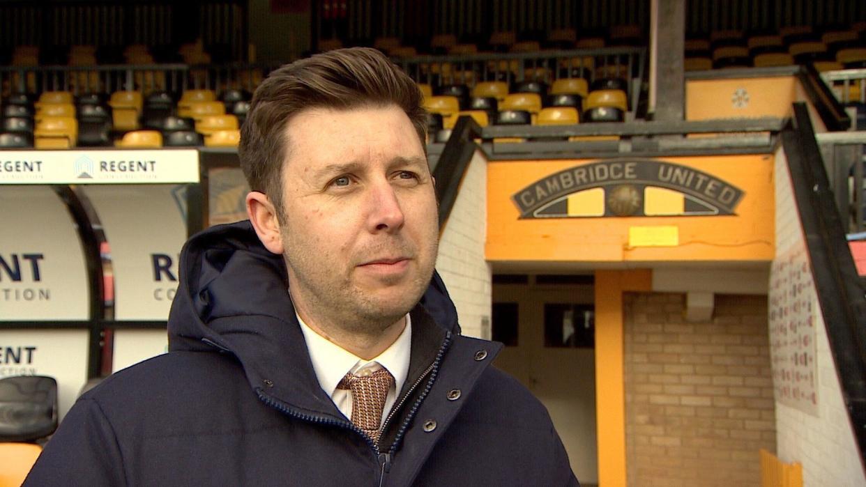 Cambridge United CEO Alex Tunbridge