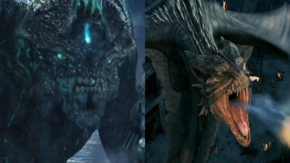 'Pacific Rim' and 'Reign of Fire'. (Credit: Warner Bros/Disney)