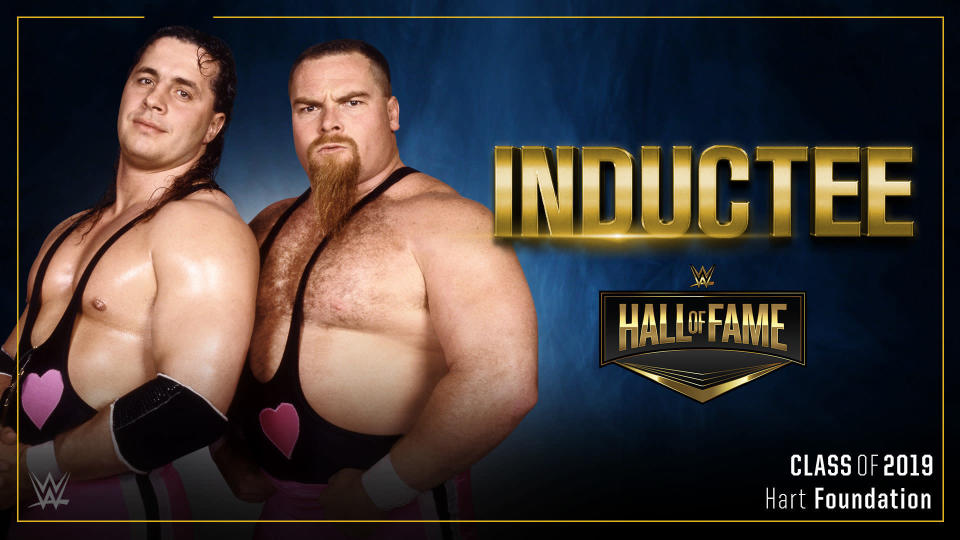 The Hart Foundation is entering the WWE Hall of Fame class of 2019