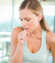 <div class="caption-credit"> Photo by: Darkcloud, iStockphoto</div><div class="caption-title">Coughing and Shortness of Breath</div>Having trouble taking a deep breath but you don't have asthma? Unexplained, severe shortness of breath during normal daily activities is one of the most common early heart attack symptoms in women, as is coughing.