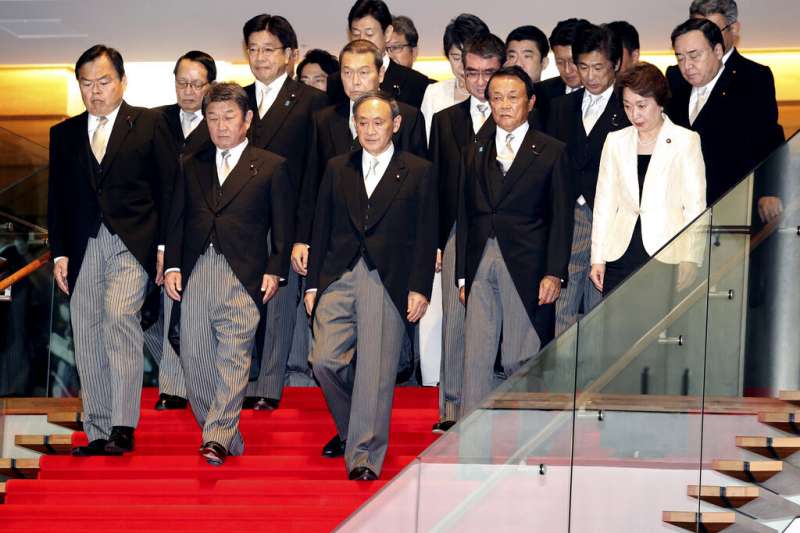 菅義偉內閣9月16日正式上路。（美聯社）