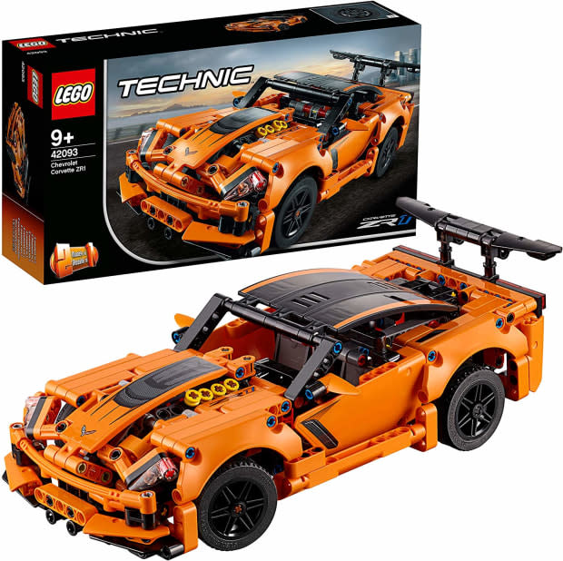 <p>Not your average LEGOs.</p><p><strong><a href="https://www.amazon.com/LEGO-Technic-Chevrolet-Corvette-Building/dp/B07GYTVQN5?crid=14HKC5I7WDBR8&keywords=lego+technic+corvette&qid=1670276885&sprefix=lego+technic+corvette%2Caps%2C117&sr=8-5&linkCode=ll1&tag=parade03-20&linkId=5180e232c670e2b0fd168c6a7fb824d6&language=en_US&ref_=as_li_ss_tl" rel="nofollow noopener" target="_blank" data-ylk="slk:LEGO Technic Chevrolet Corvette, $66.50 on Amazon;elm:context_link;itc:0;sec:content-canvas" class="link ">LEGO Technic Chevrolet Corvette, $66.50 on Amazon</a></strong></p><p>Amazon</p>