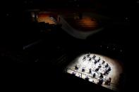Rehearsal for a concert without audience at the Philharmonie de Paris