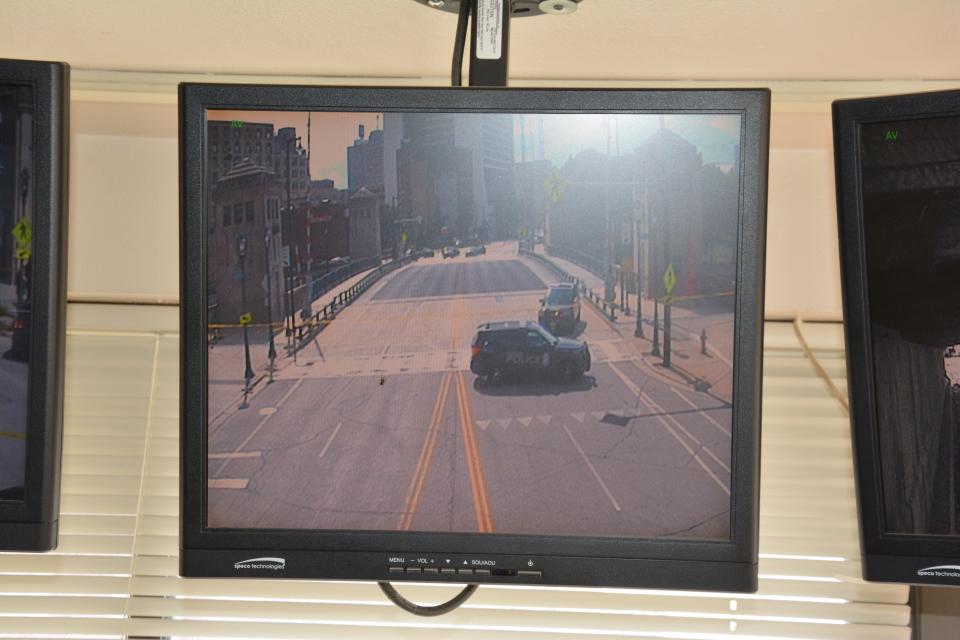 An image of the live camera feed of the Kilbourn Avenue bridge taken shortly after the death of Richard Dujardin on Aug. 15.