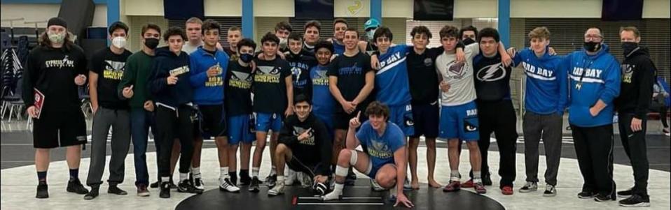 The Cypress Bay High School wrestling team, under the direction of Coach Allen Held, qualified for the FHSAA State Duals.