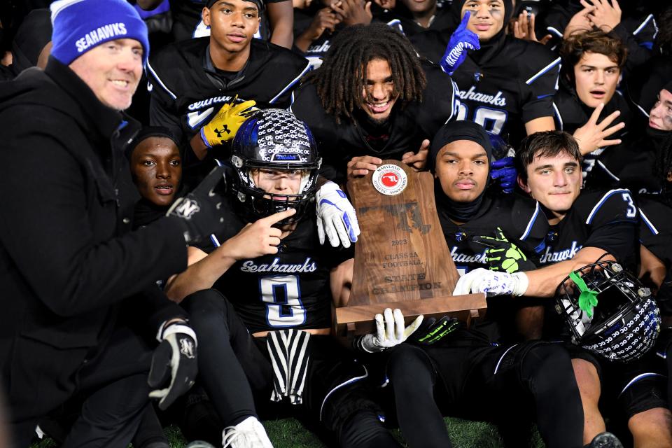 Decatur won the 2A State Championship 21-13 over Huntingtown Thursday, Nov. 30, 2023, at Navy-Marine Corps Memorial Stadium in Annapolis, Maryland.