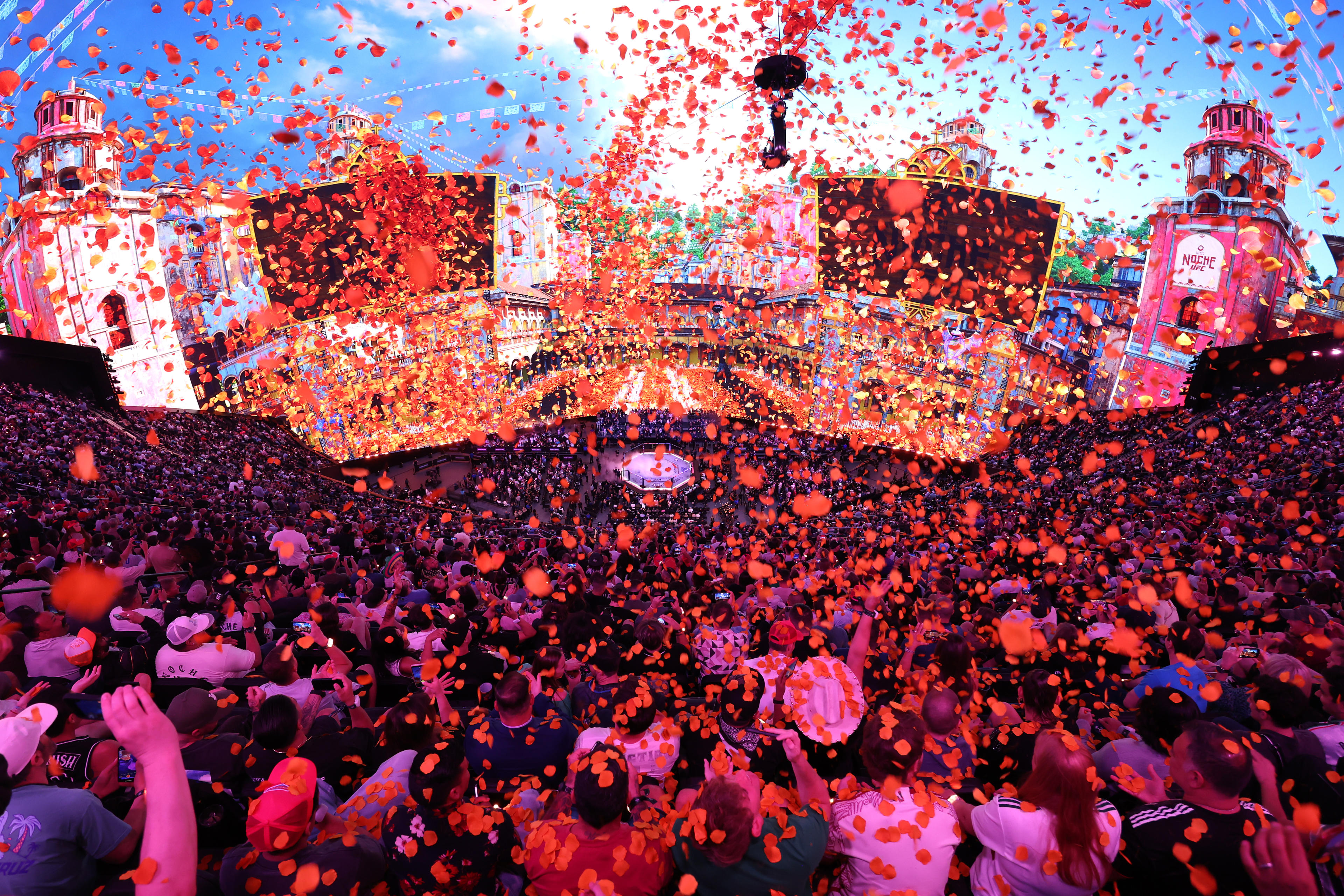 LAS VEGAS, NEVADA – SEPTEMBER 14: A general view of Sphere during UFC 306: Riyadh Season Noche on September 14, 2024 in Las Vegas, Nevada. (Photo by Christian Petersen/Getty Images)