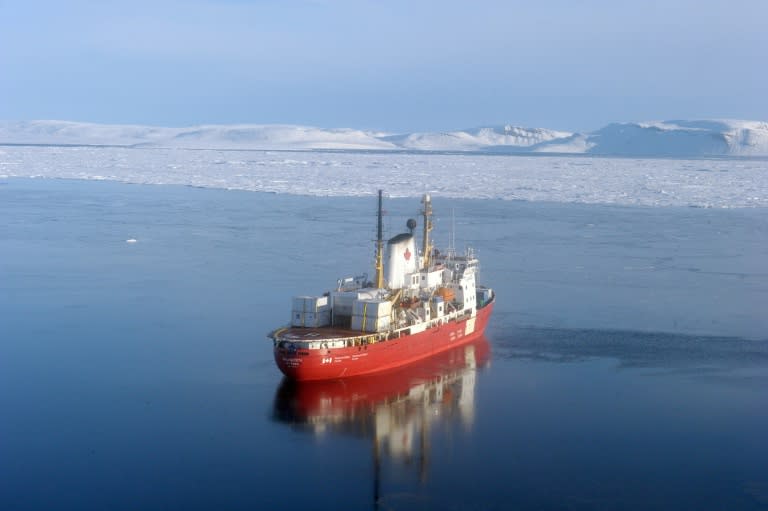 Researchers say that climate change is causing thicker, more hazardous ice to choke the fabled "northwest passage" long-sought by navigators seeking a faster route from the Pacific to the Atlantic Oceans. (Clement Sabourin)