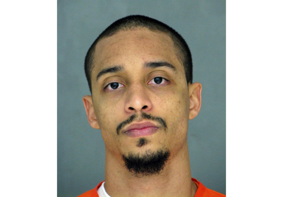 FILE - This undated photo provided by the Delaware Department of Justice shows Roman Shankaras. Shankaras was acquitted, Thursday, May 23, 2019, of leading a riot at Delaware's maximum-security prison during which a guard was killed and other staffers taken hostage. (Delaware Department of Justice via AP, File)