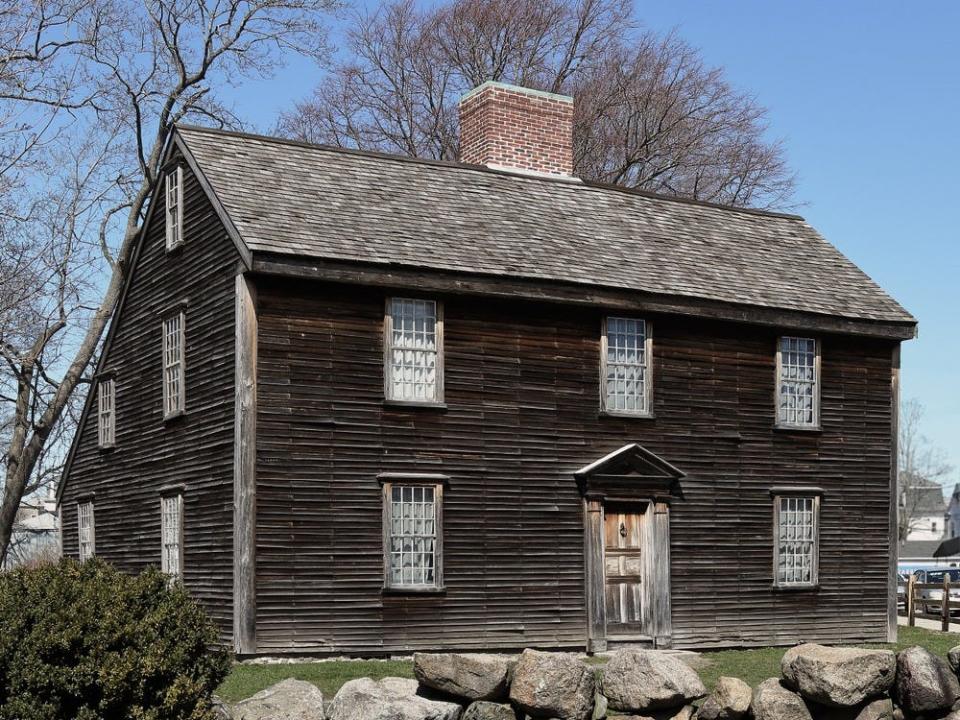 John Adams' birthplace in Quincy, Massachusetts