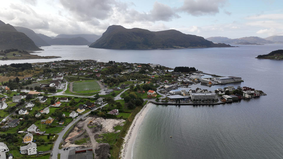 View of the municipality of Selje, on the southwestern coast of Norway.