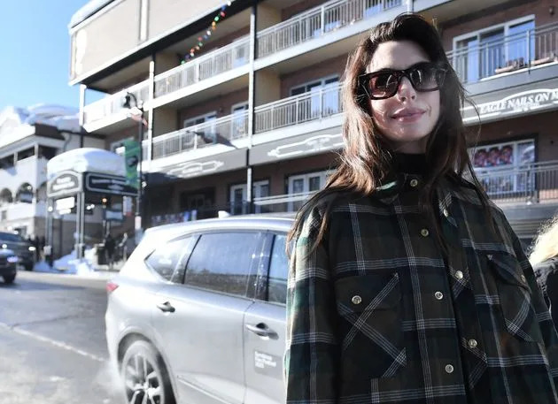 Anne Hathaway attends the 2023 Sundance Film Festival on January 21, 2023 in Park City, Utah. (Photo by Bryan Steffy/GC Images)