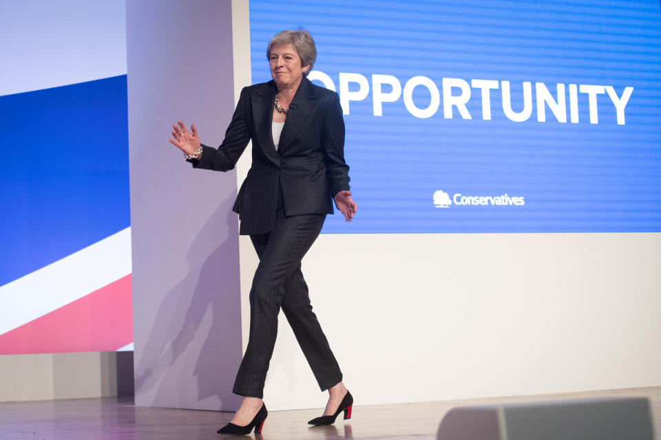 PM Theresa May, who appealed for unity ahead of the next Brexit talks at this week’s Conservative Party conference (PA)