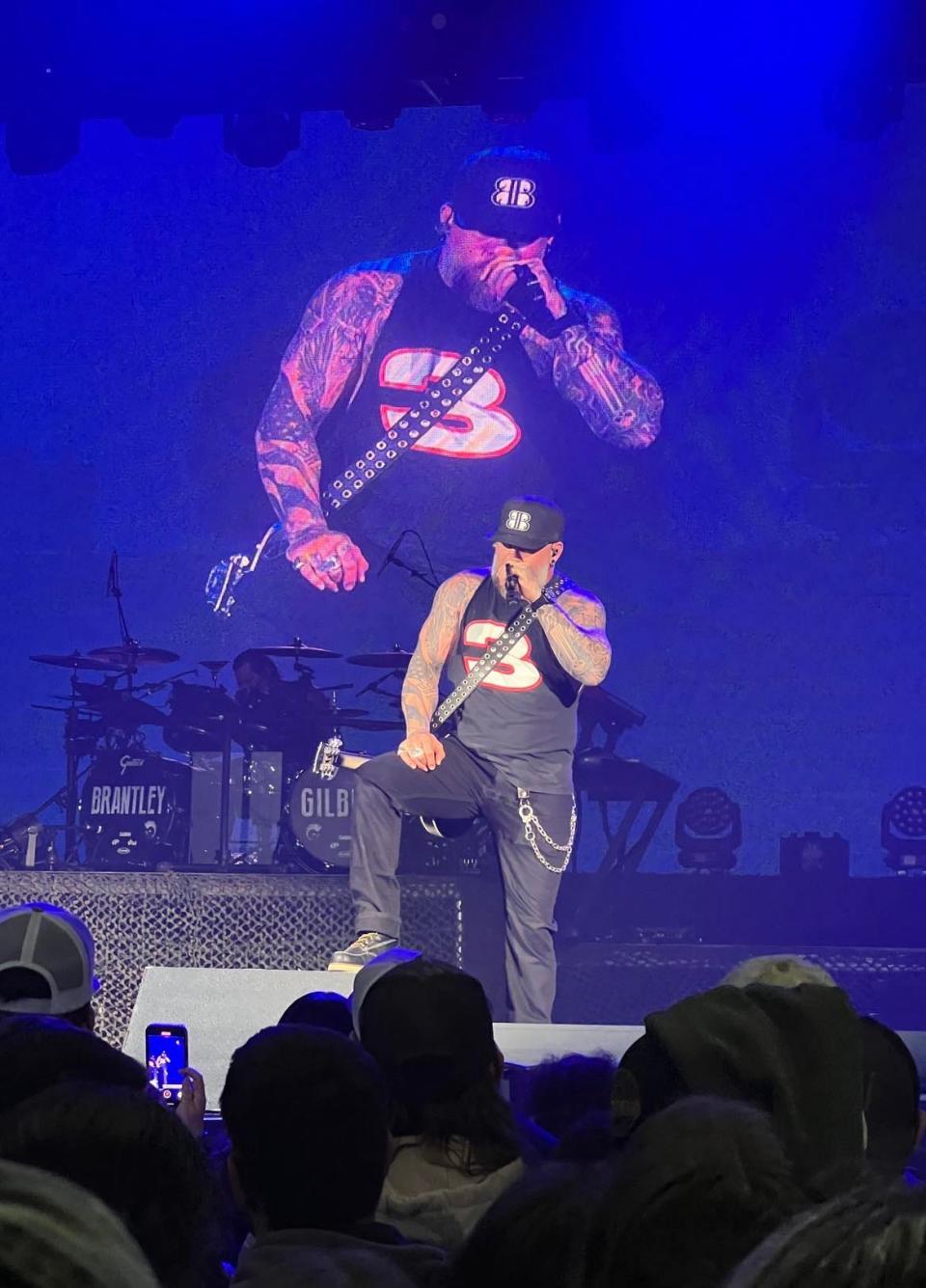 Country music artist Brantley Gilbert performed Thursday at the Canton Memorial Civic Center, mixing up his set with both hit songs, new music and a few cover tunes.