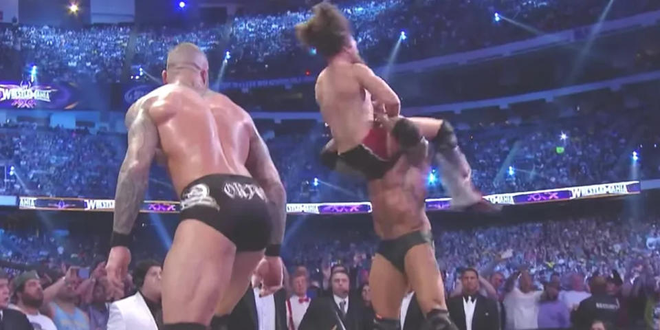 Daniel Bryan Vs. Randy Orton Vs. Batista (WrestleMania 30)