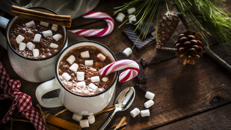 Hot chocolate with marshmallows