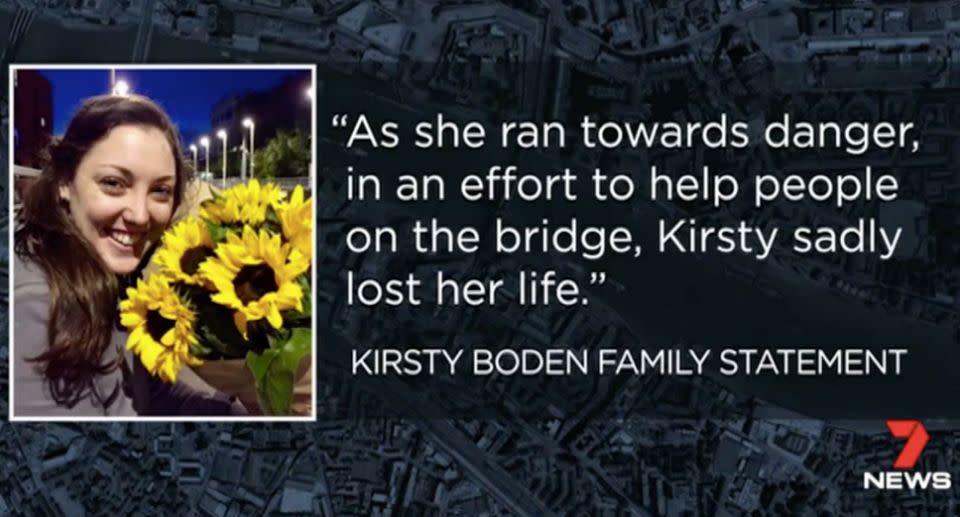 In a statement her family called Kirsty 'caring and heroic'. Photo: 7 News