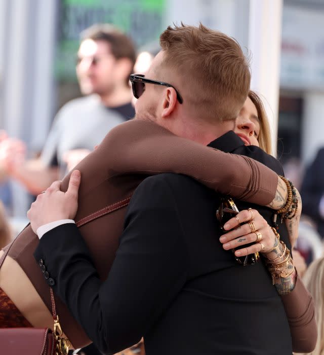 HOLLYWOOD, CALIFORNIA – DECEMBER 01: Paris Jackson and Macaulay Culkin attend the ceremony honoring Macaulay Culkin with a Star on the Hollywood Walk of Fame on December 01, 2023 in Hollywood, California. (Photo by Amy Sussman/Getty Images)