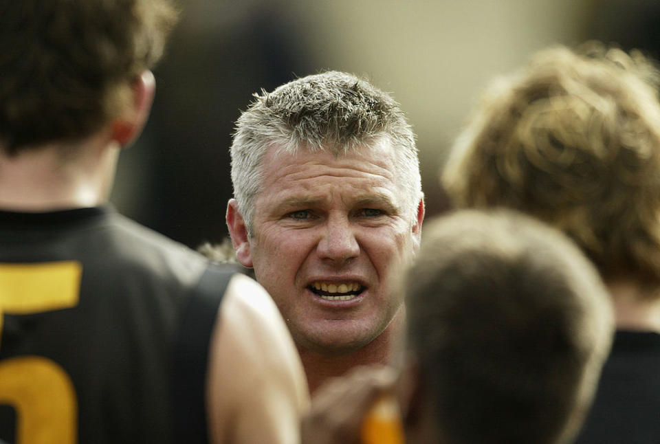 Danny Frawley became the coach of the Tigers in 2000. (Photo by Robert Cianflone/Getty Images)