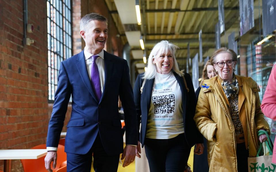 Transport Secretary Mark Harper (left) has announced Derby will be home to Great British Railways - Jacob King/PA Wire