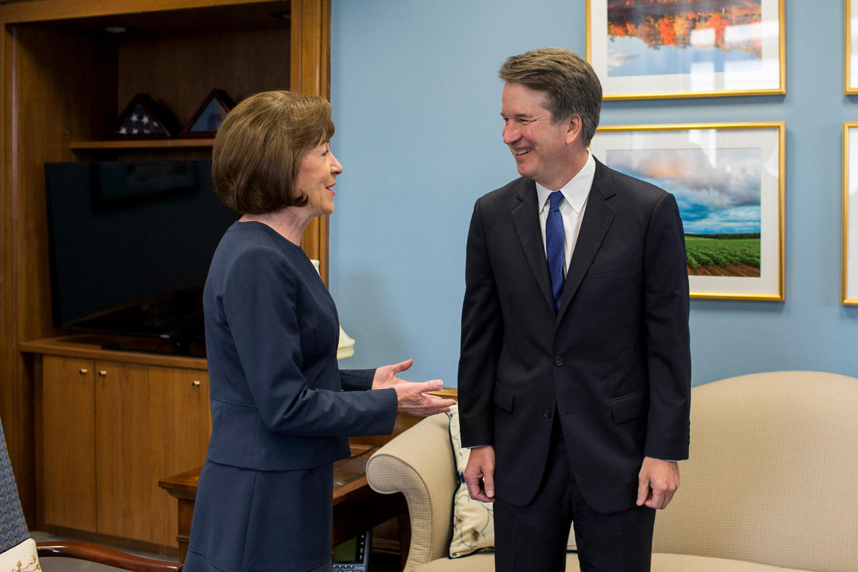 Supreme Court Nominee Brett Kavanaugh Meets With Democratic Senators On Capitol HIll - Credit: Zach Gibson/Getty Images