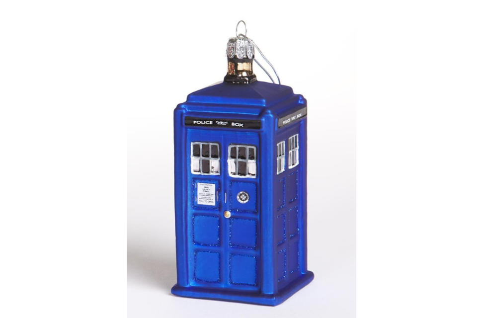 <p>The iconic police booth/time traveling machine is a perfect way to celebrate the arrival of the newest Doctor, played for the first time by a woman — Jodie Whittaker, who takes over from Peter Capaldi during the show’s Christmas special. <strong><a rel="nofollow noopener" href="https://www.amazon.com/dp/B009QPINS6/ref=cm_sw_r_cp_ep_dp_qqYhAbK2VEYJ8" target="_blank" data-ylk="slk:Buy here;elm:context_link;itc:0;sec:content-canvas" class="link ">Buy here</a></strong> </p>