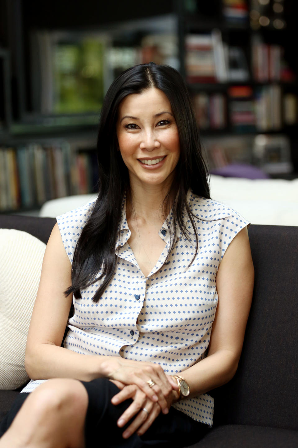 In this May 10, 2013 photo, journalist Lisa Ling, poses for a portrait in Santa Monica, Calif. After giving birth to to 9-week-old daughter Jett, Ling says she's ready to get back to work with her Dove campaign to promote girl's self-esteem and her Oprah Winfrey Network series "Our America with Lisa Ling." (Photo by Matt Sayles/Invision/AP)