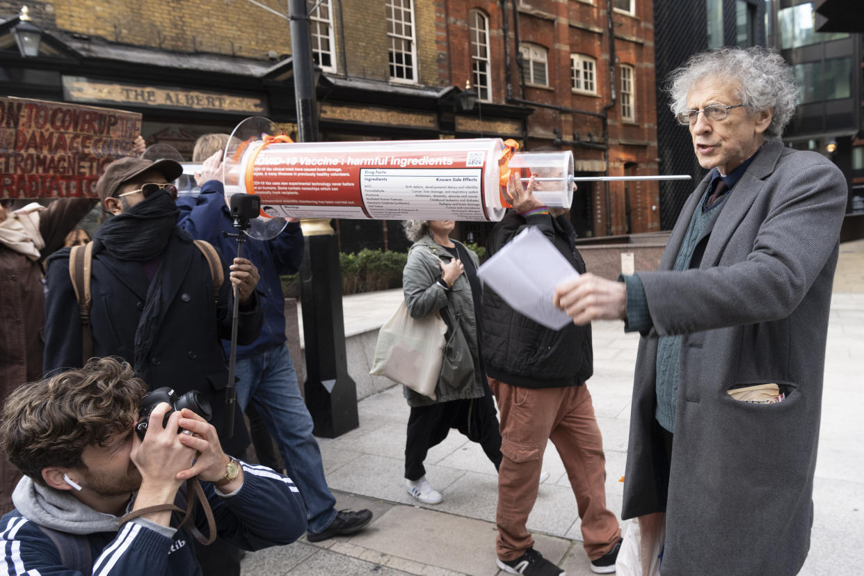 Piers Corbyn features in the documentary on the anti-vax conspiracy. (Photo by Ray Tang/Anadolu Agency via Getty Images)