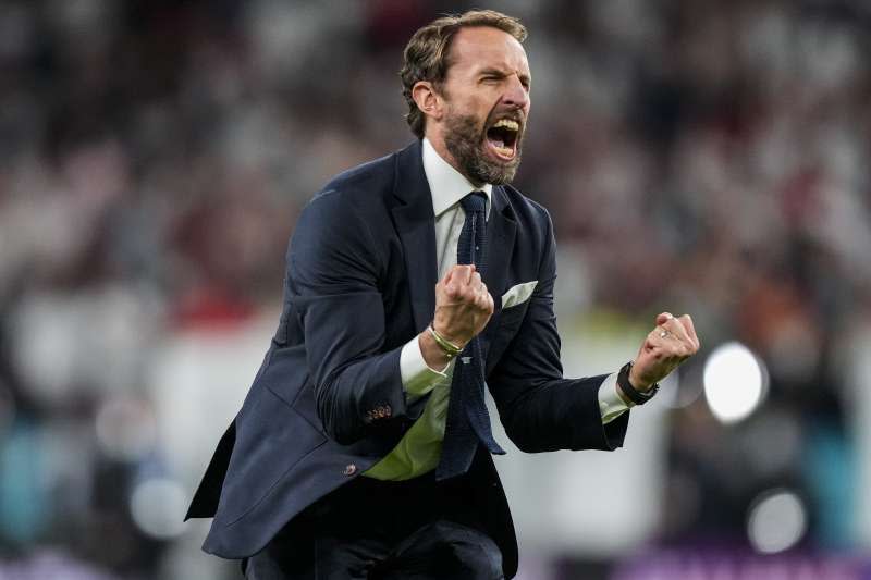 2020歐洲國家盃（歐國盃），英格蘭國家隊總教練紹斯蓋特（Gareth Southgate）（AP）