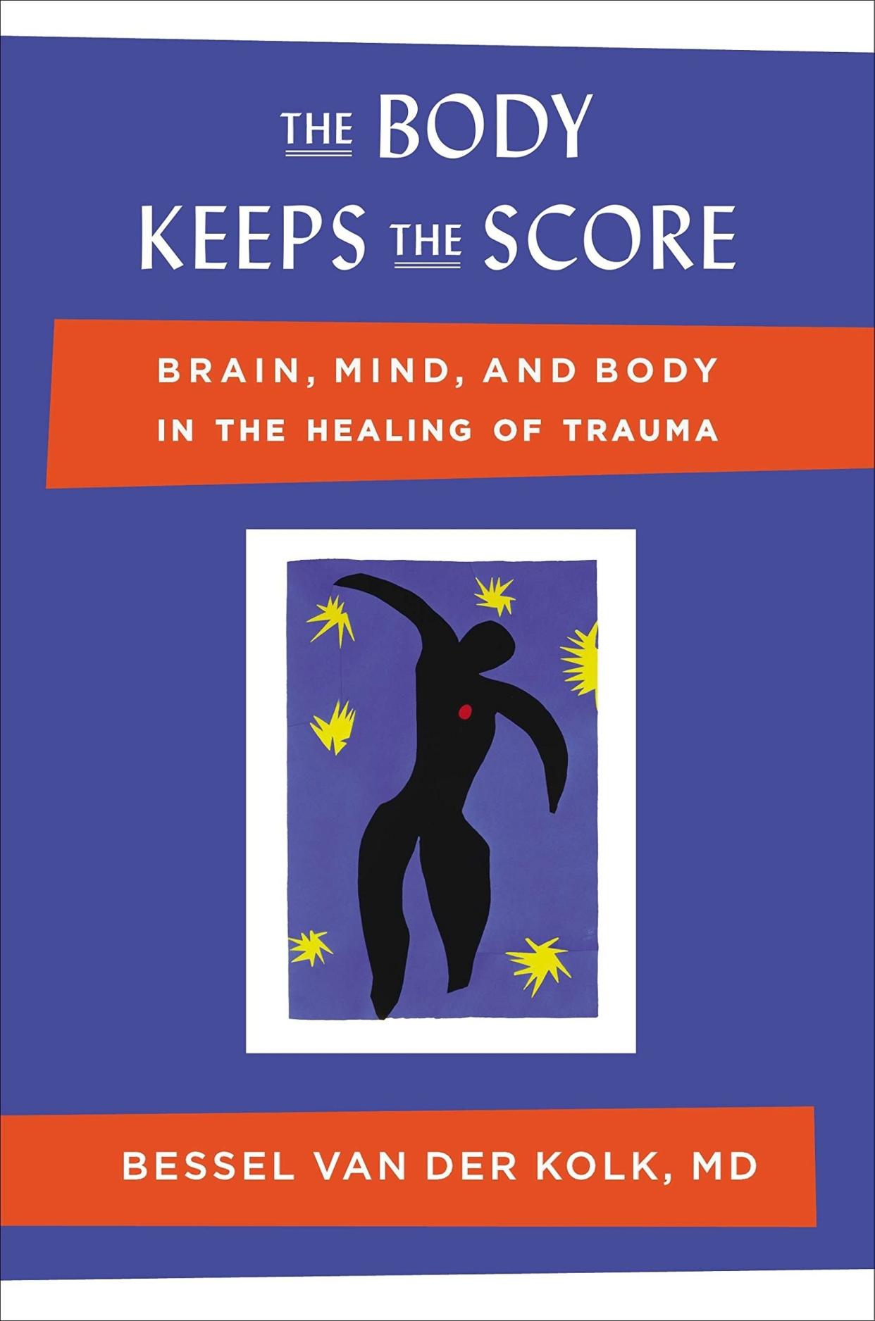Book cover of "the body keeps score"