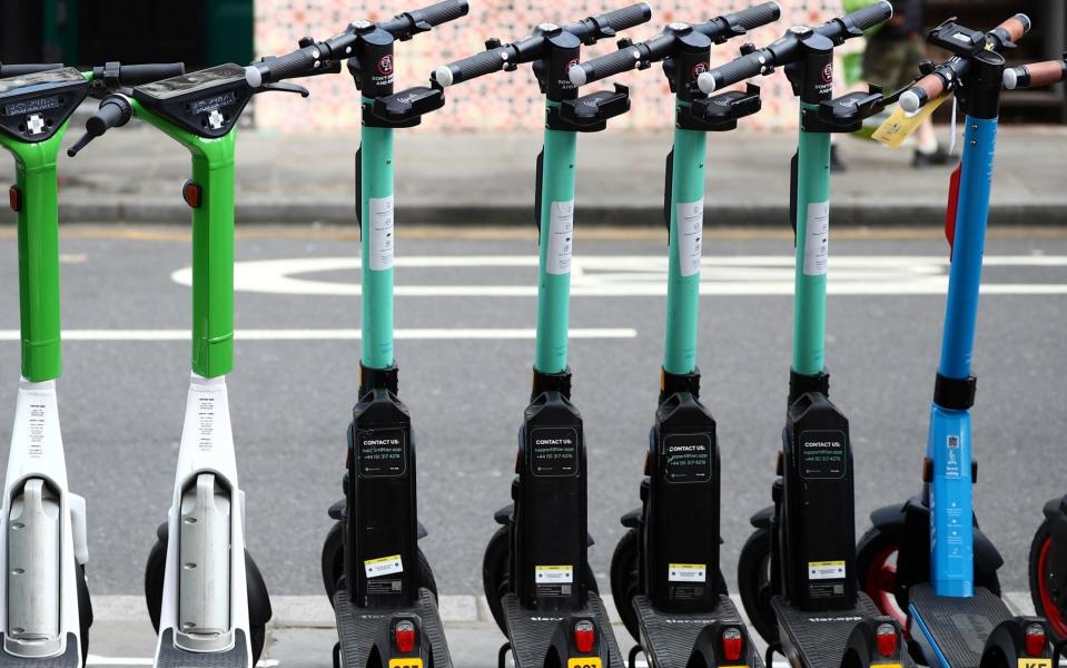 Electric scooters in London - Hannah McKay/Reuters