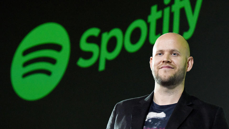 Pictured here, billionaire Spotify founder Daniel Ek.