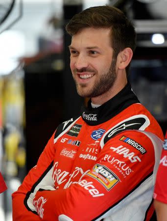 May 23, 2019; Concord, NC, USA; NASCAR Cup Series driver Daniel Suarez (41) during practice for the Coca-cola 600 at Charlotte Motor Speedway. Mandatory Credit: Jasen Vinlove-USA TODAY Sports