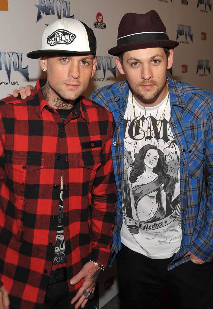 Anvil The Story of Anvil Premiere LA 2009 Benji Madden Joel Madden