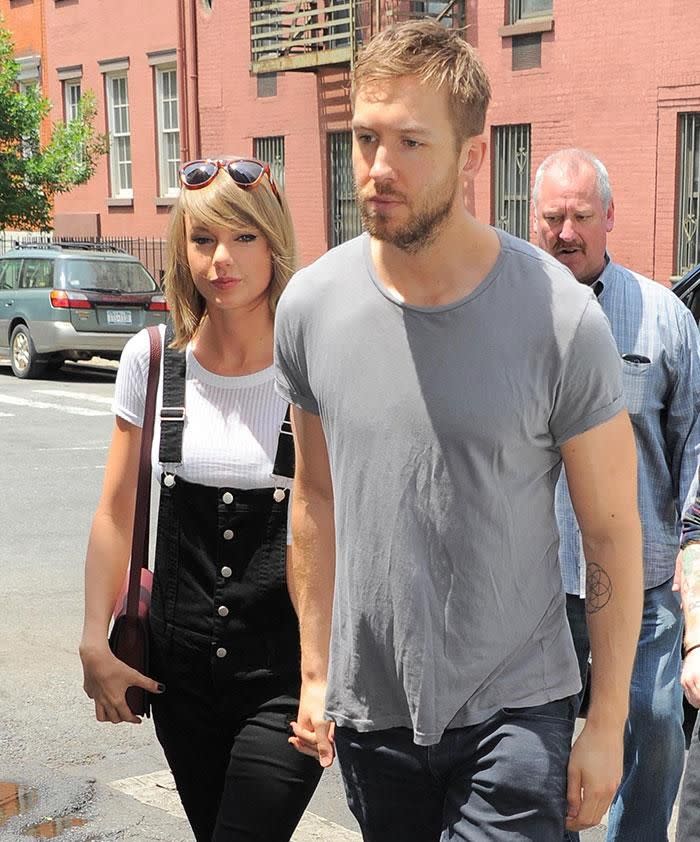 Taylor and Calvin. Source: Getty Images.