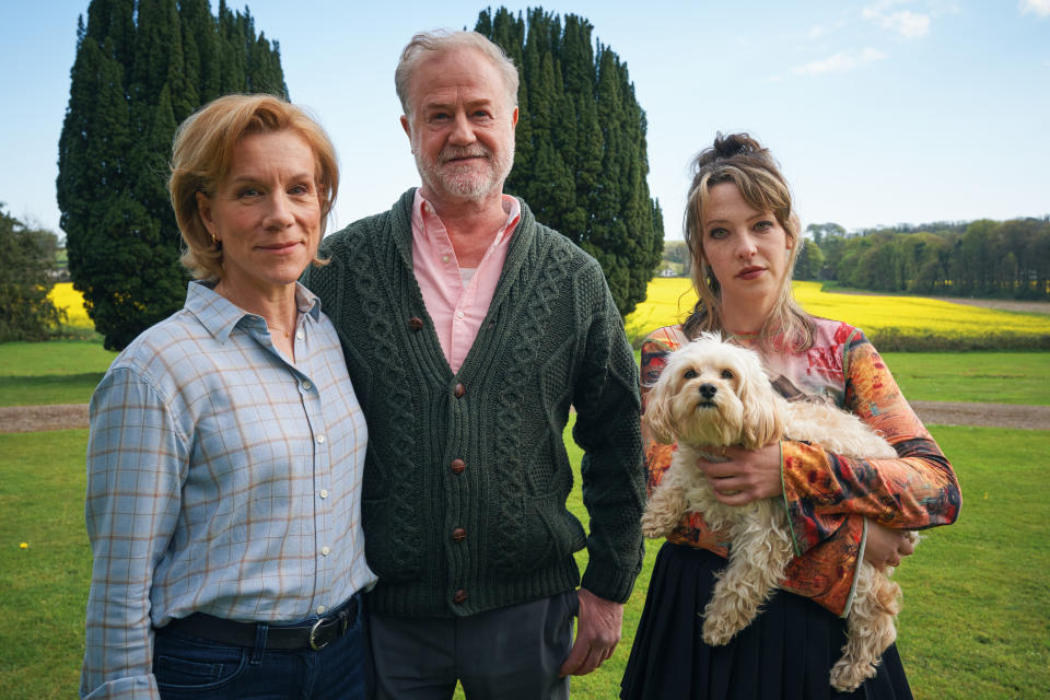 The Anchor-Ferrers family on the set of Wolf