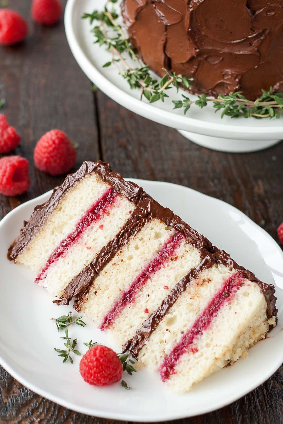 Chocolate Raspberry Layer Cake