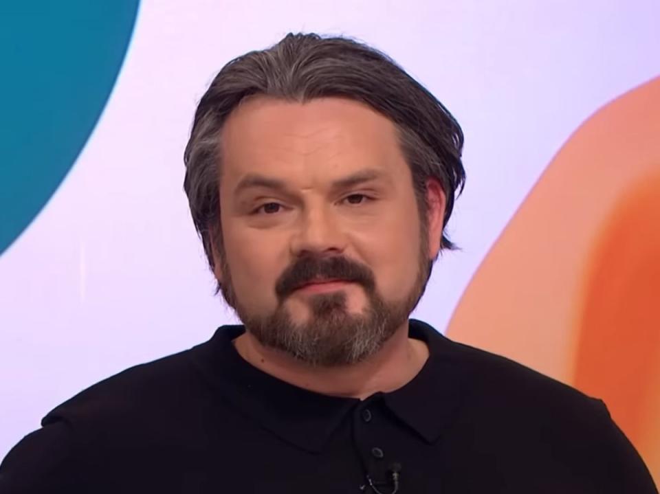 Paul Cattermole appearing on ‘Loose Women’ in 2018 (itv)