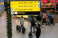 Passengers travelling at Newark Liberty International Airport in Newark