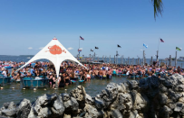 <p>Seacrets calls itself “Destination Jamaica, U.S.A.,” and you will definitely feel like you’re on spring break at this <a href="https://www.thedailymeal.com/seacrets?referrer=yahoo&category=beauty_food&include_utm=1&utm_medium=referral&utm_source=yahoo&utm_campaign=feed" rel="nofollow noopener" target="_blank" data-ylk="slk:lively waterfront behemoth;elm:context_link;itc:0;sec:content-canvas" class="link ">lively waterfront behemoth</a>. Catch live music at any of the multiple stages, including the Tiki Stage and Pier Stage at ‘Da Bay, as you swill a Pain in de Ass, the house specialty made by layering frozen rum runner and piña colada.</p>