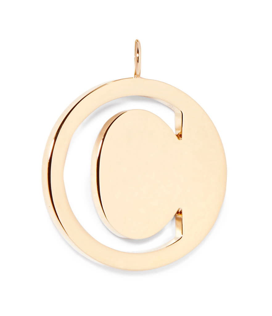 Chloé Alphabet Gold-Plated Wallet Charm